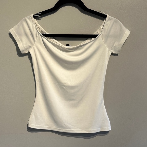 Dynamite White Off-Shoulder Top - Picture 1 of 5